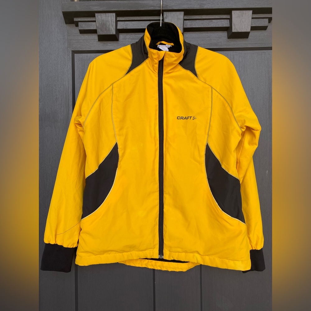 Craft L3 Protection Yellow Windproof  Jacket Full Zip Lightweight Womens Med